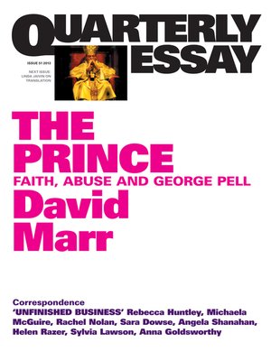 cover image of Quarterly Essay 51 The Prince